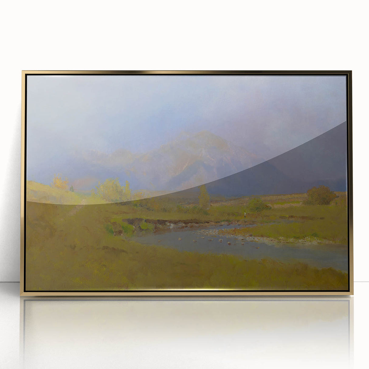 After Spring Rain Under the Tatras - Peaceful Landscape by László Mednyánszky