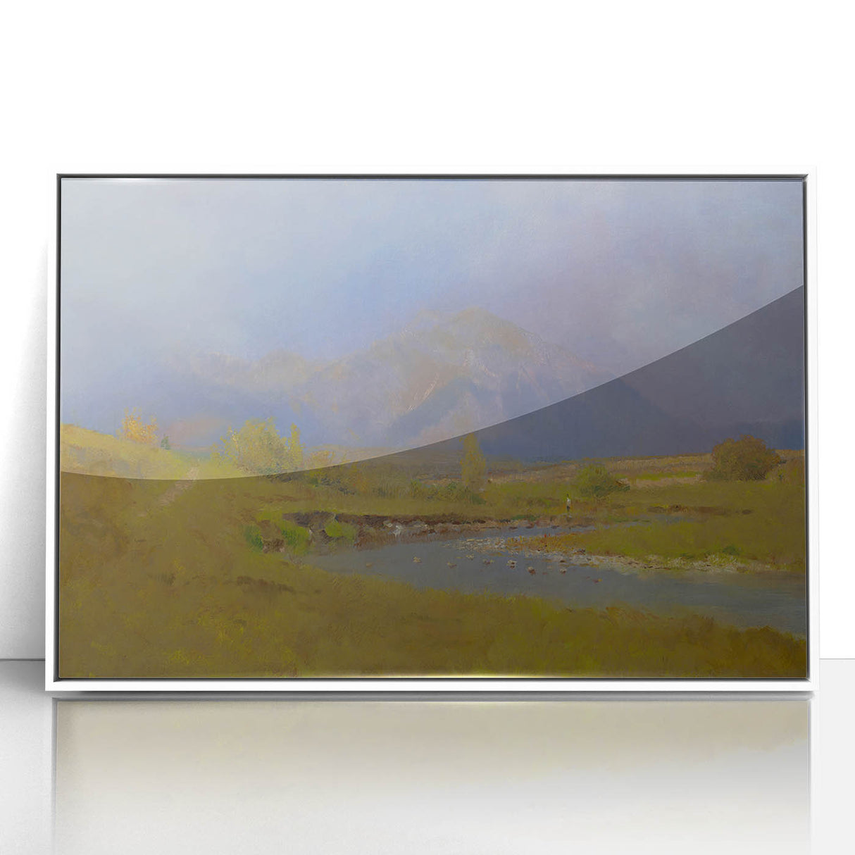 After Spring Rain Under the Tatras - Peaceful Landscape by László Mednyánszky