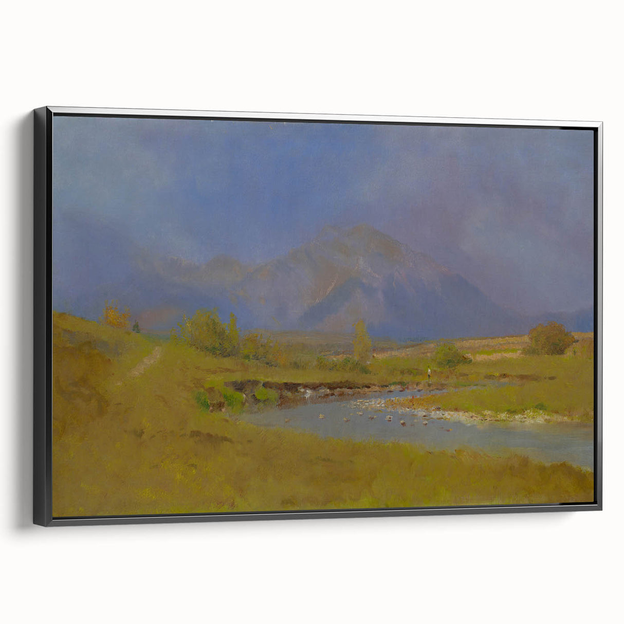 After Spring Rain Under the Tatras - Peaceful Landscape by László Mednyánszky