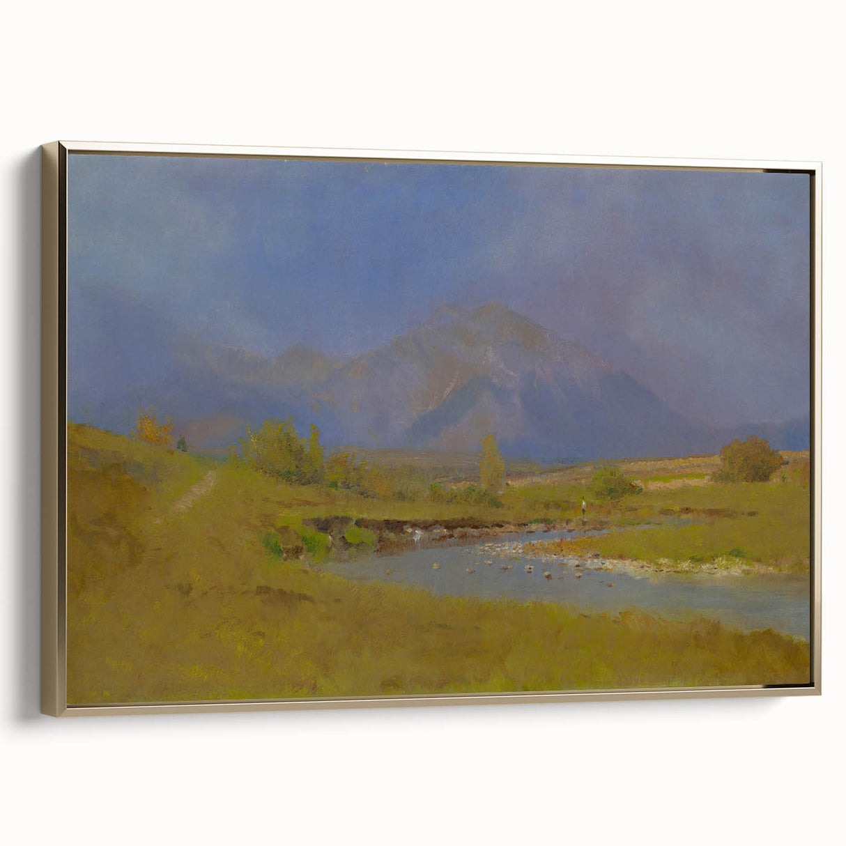After Spring Rain Under the Tatras - Peaceful Landscape by László Mednyánszky