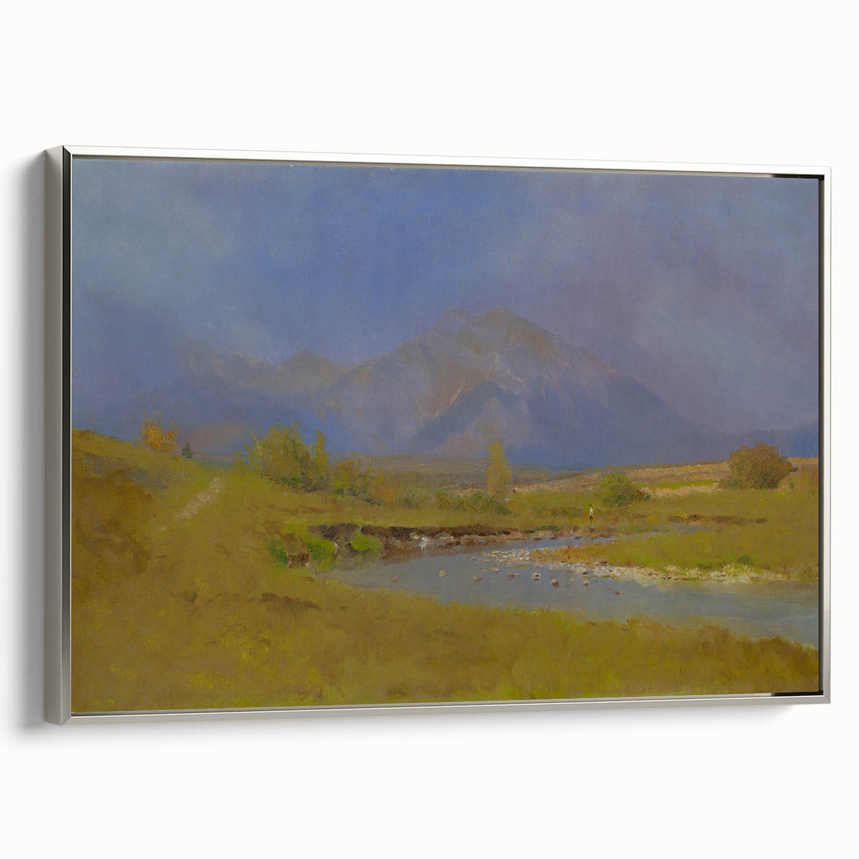 After Spring Rain Under the Tatras - Peaceful Landscape by László Mednyánszky