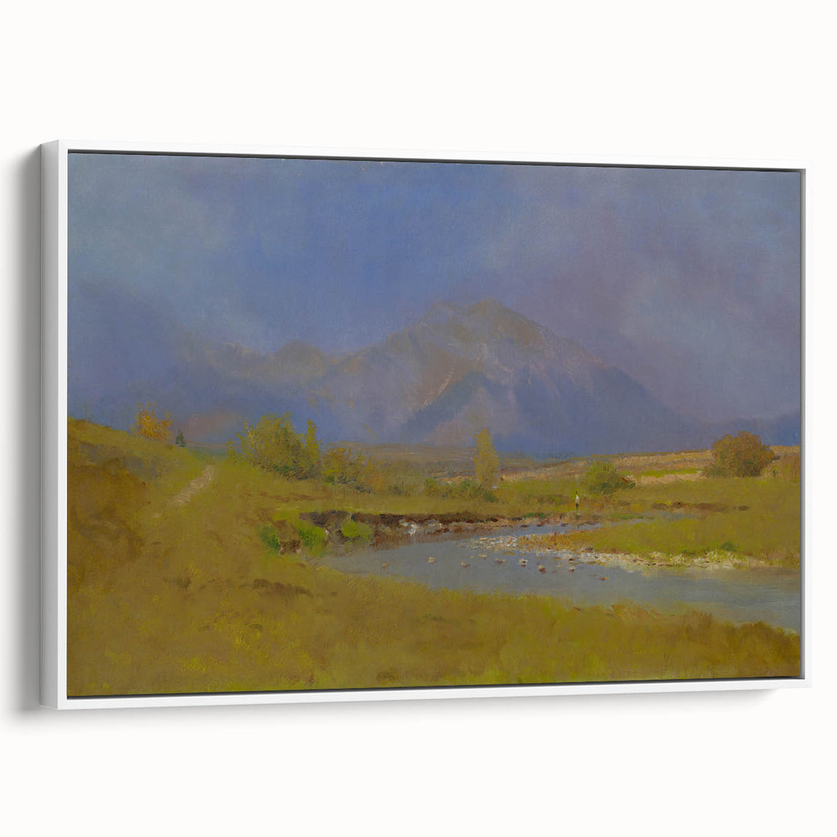 After Spring Rain Under the Tatras - Peaceful Landscape by László Mednyánszky