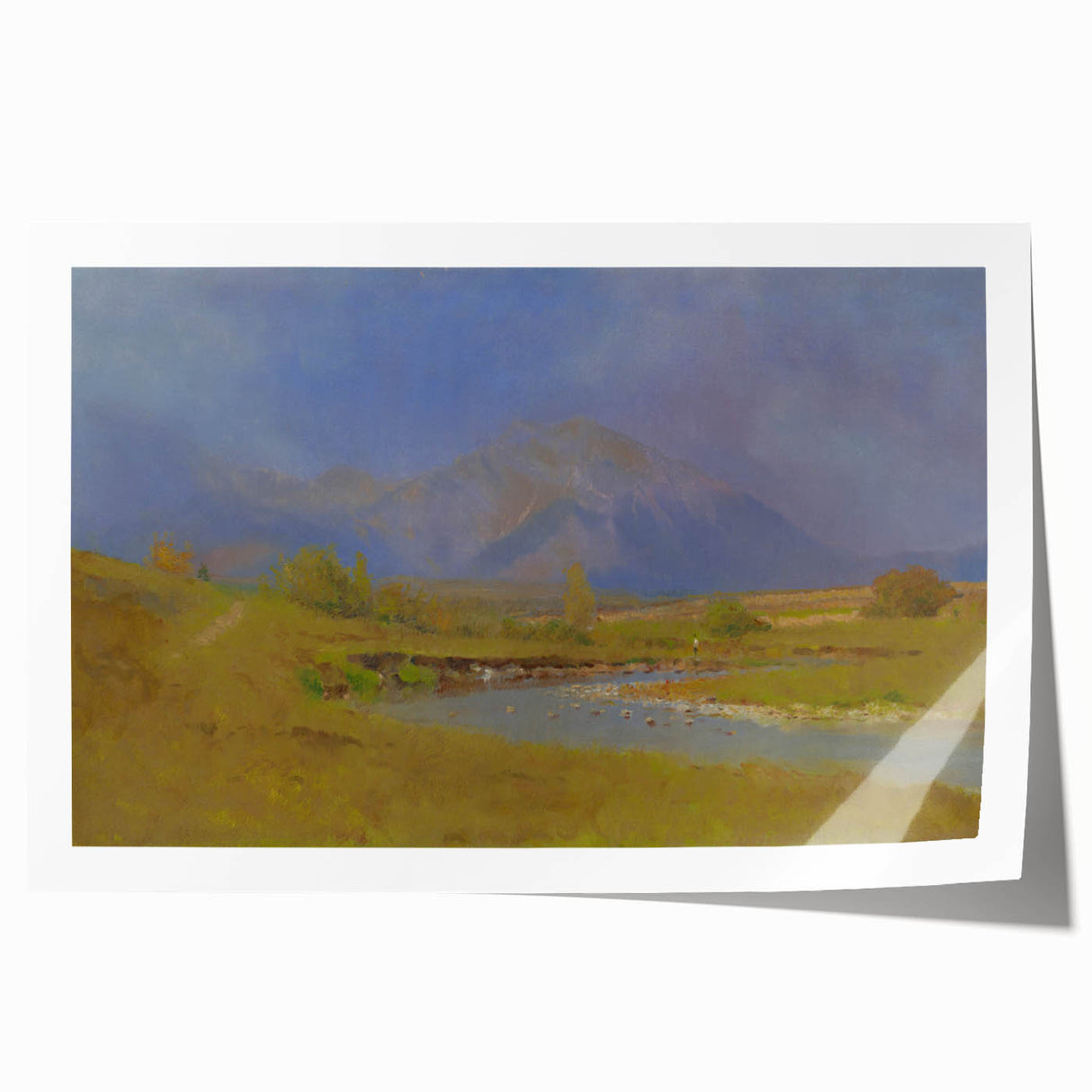 After Spring Rain Under the Tatras - Peaceful Landscape by László Mednyánszky