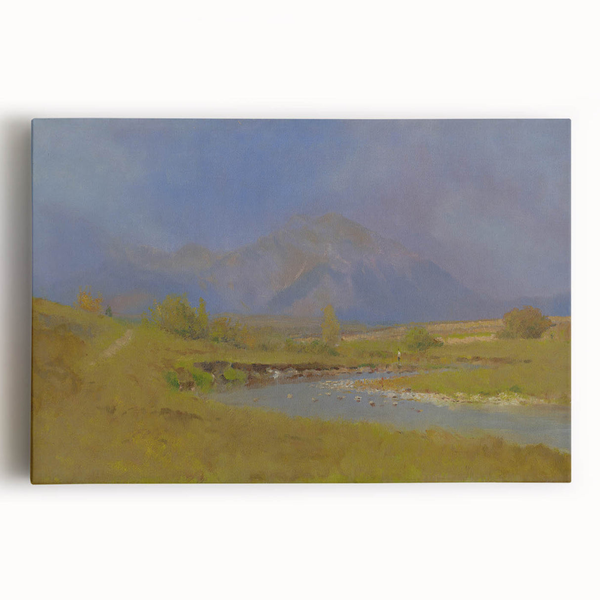 After Spring Rain Under the Tatras - Peaceful Landscape by László Mednyánszky