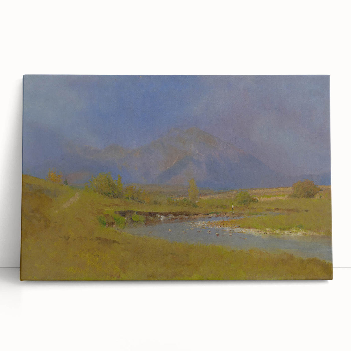 After Spring Rain Under the Tatras - Peaceful Landscape by László Mednyánszky