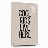 Cool Kids Live Here - Boys Bedroom Art Kids Wall Decor