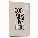 Cool Kids Live Here - Boys Bedroom Art Kids Wall Decor