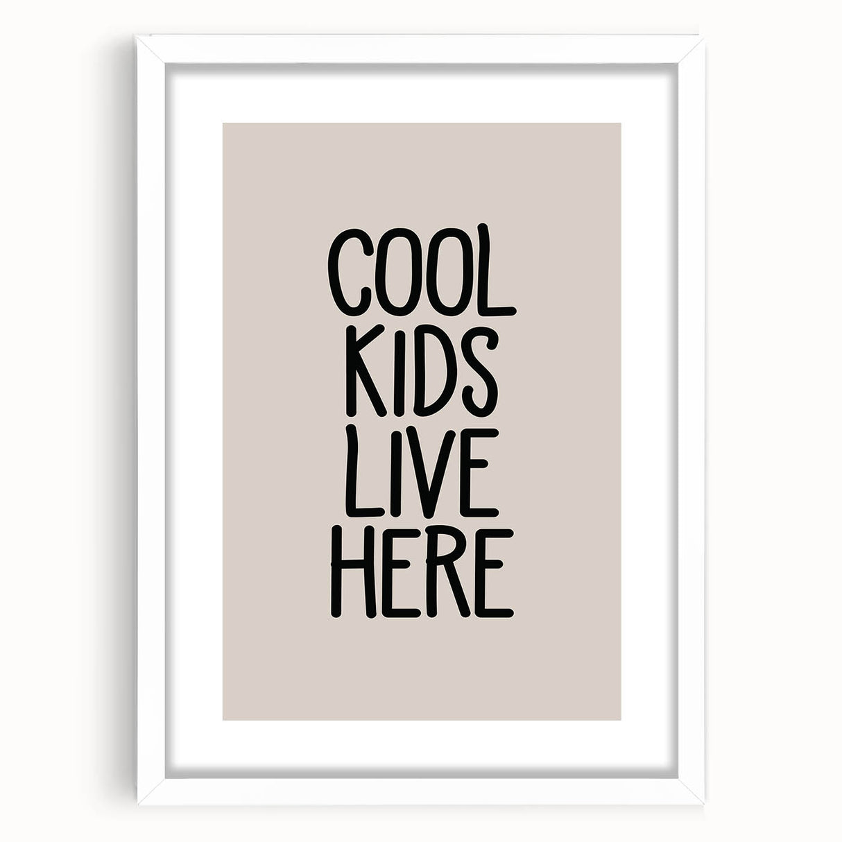 Cool Kids Live Here - Boys Bedroom Art Kids Wall Decor