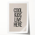 Cool Kids Live Here - Boys Bedroom Art Kids Wall Decor