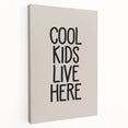 Cool Kids Live Here - Boys Bedroom Art Kids Wall Decor