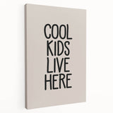 Cool Kids Live Here - Boys Bedroom Art Kids Wall Decor