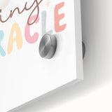 Tiny Miracle Rainbow Girls Room Wall Art – Nursery Print