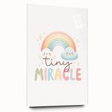Tiny Miracle Rainbow Girls Room Wall Art – Nursery Print