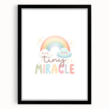 Tiny Miracle Rainbow Girls Room Wall Art – Nursery Print