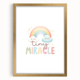 Tiny Miracle Rainbow Girls Room Wall Art – Nursery Print