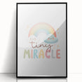 Tiny Miracle Rainbow Girls Room Wall Art – Nursery Print