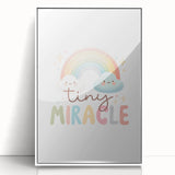 Tiny Miracle Rainbow Girls Room Wall Art – Nursery Print