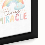 Tiny Miracle Rainbow Girls Room Wall Art – Nursery Print