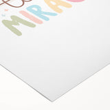 Tiny Miracle Rainbow Girls Room Wall Art – Nursery Print