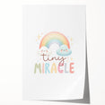 Tiny Miracle Rainbow Girls Room Wall Art – Nursery Print
