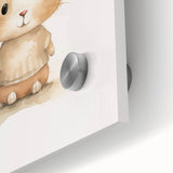 Cute Bunny in Sweater Nursery Wall Art - Baby Room Decor