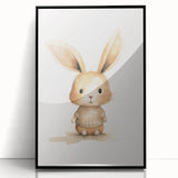 Cute Bunny in Sweater Nursery Wall Art - Baby Room Decor