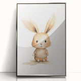 Cute Bunny in Sweater Nursery Wall Art - Baby Room Decor