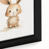 Cute Bunny in Sweater Nursery Wall Art - Baby Room Decor