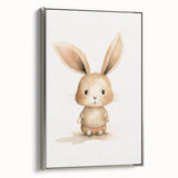 Cute Bunny in Sweater Nursery Wall Art - Baby Room Decor
