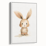 Cute Bunny in Sweater Nursery Wall Art - Baby Room Decor
