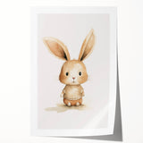 Cute Bunny in Sweater Nursery Wall Art - Baby Room Decor