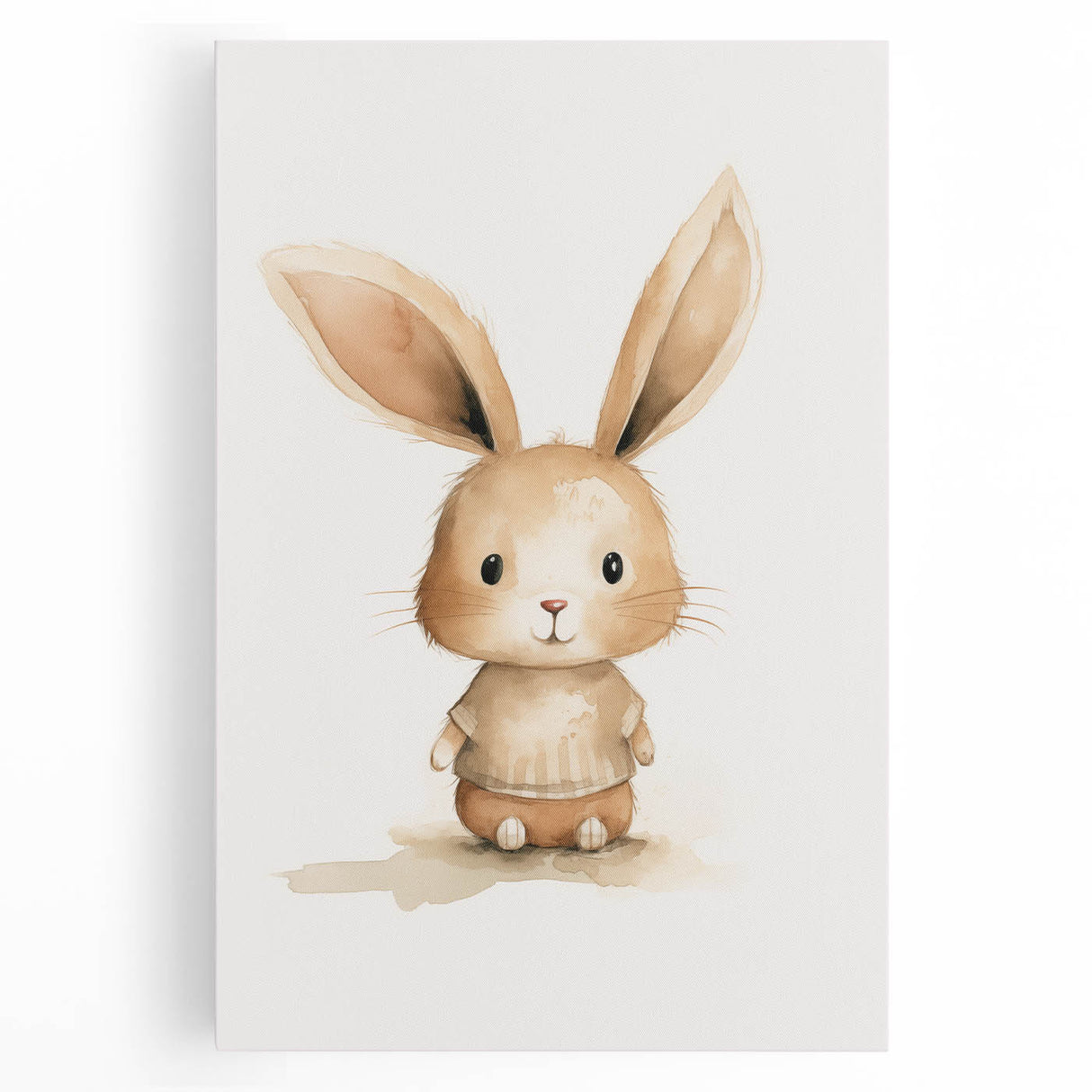 Cute Bunny in Sweater Nursery Wall Art - Baby Room Decor