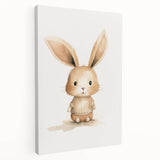 Cute Bunny in Sweater Nursery Wall Art - Baby Room Decor
