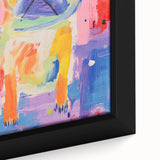 Colorful Kids Room Wall Art – Playful Pug Nursery Wall Art Print