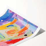 Colorful Kids Room Wall Art – Playful Pug Nursery Wall Art Print