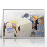 Modern Watercolor Family Scene - Soft Art Print of Figures by Charles Demuth