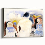 Modern Watercolor Family Scene - Soft Art Print of Figures by Charles Demuth