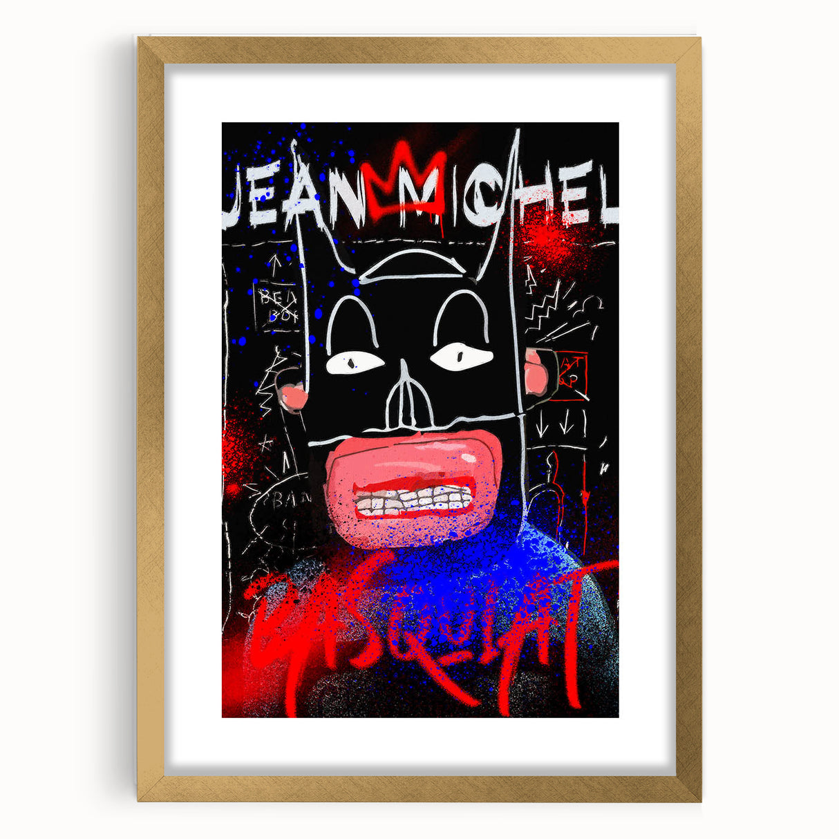 Bold Pop Art Wall Art – Graffiti-Inspired Jean-Michel Basquiat Canvas