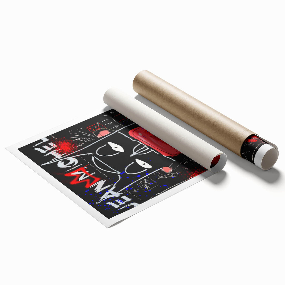 Bold Pop Art Wall Art – Graffiti-Inspired Jean-Michel Basquiat Canvas