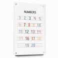 Modern Typography Wall Art - Colorful Numbers Design