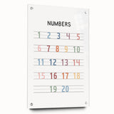 Modern Typography Wall Art - Colorful Numbers Design