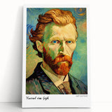 Impressionist style painting of a café scene on a large stretched canvas in black and white tones.