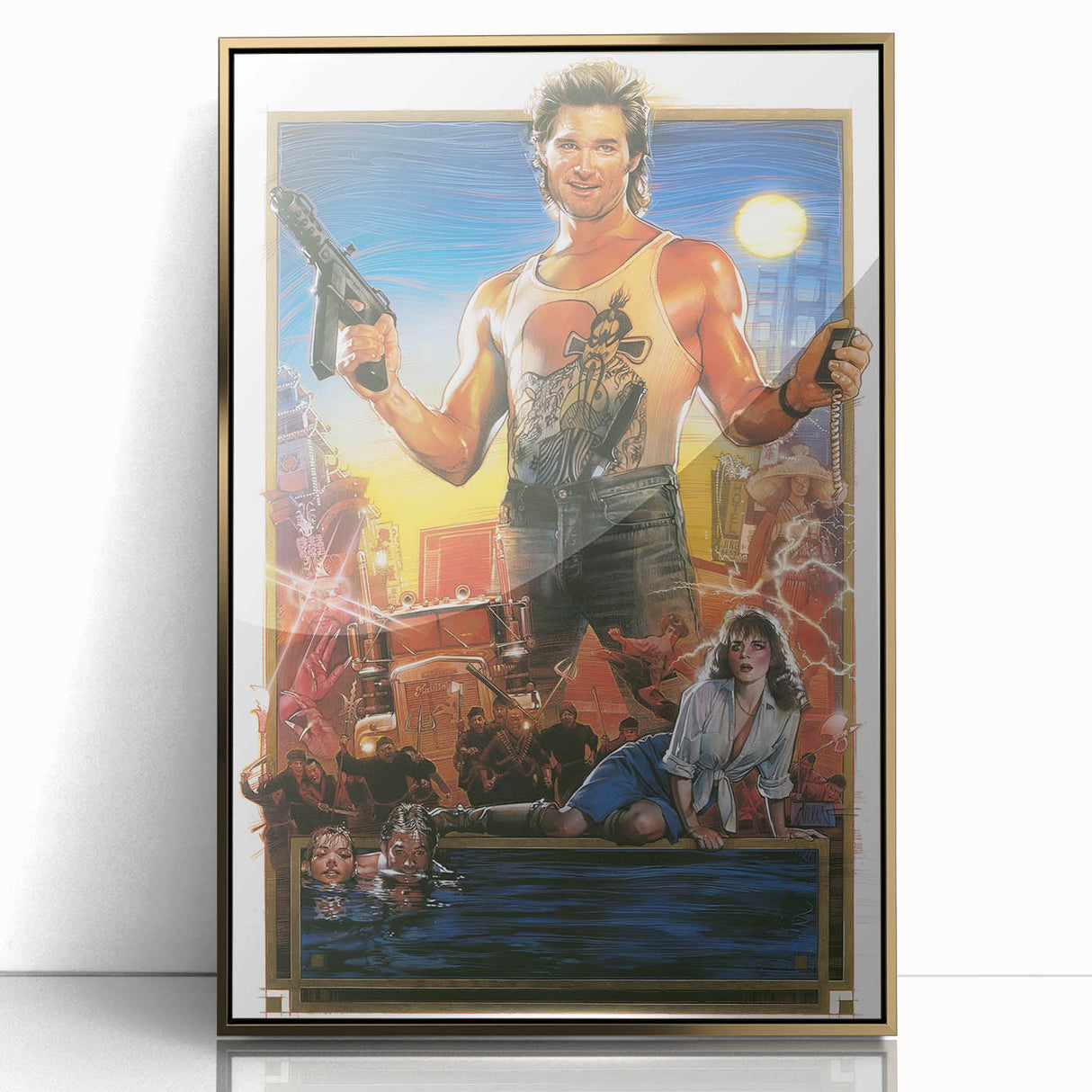 Retro Wall Art - Big Trouble in Little China Movie Poster