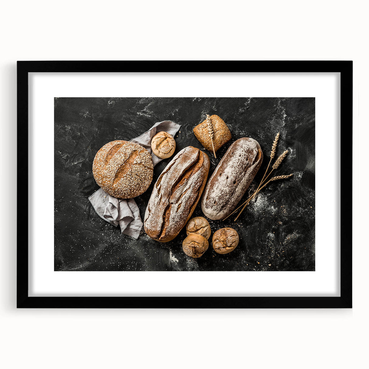 Rustic Artisan Bread - Bakery-Inspired Wall Art for Kitchen