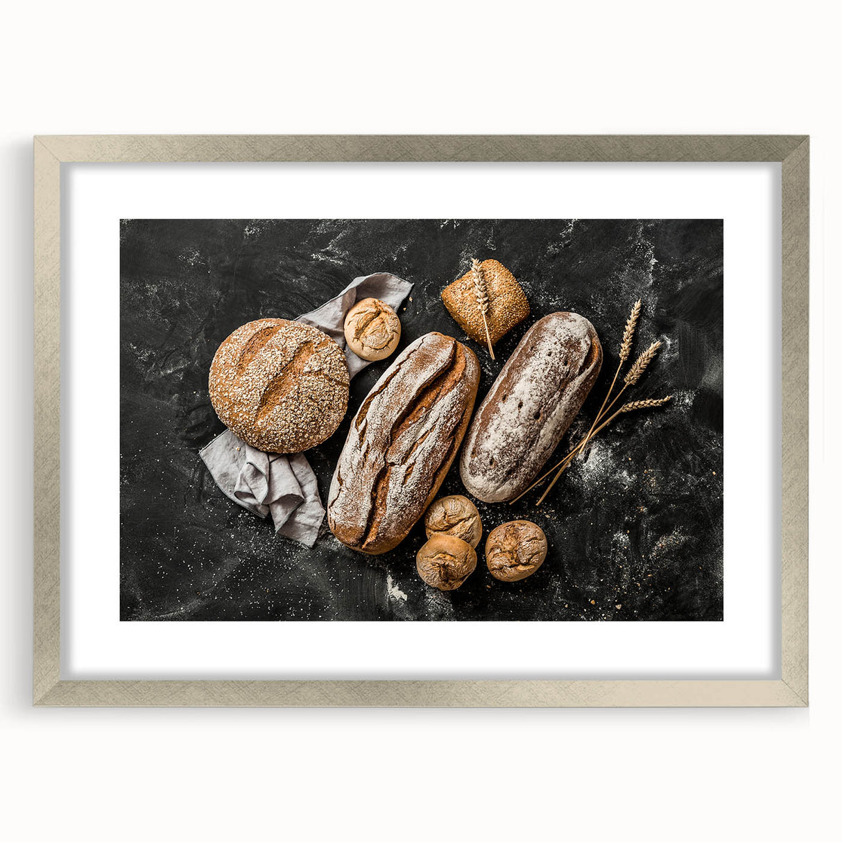 Rustic Artisan Bread - Bakery-Inspired Wall Art for Kitchen