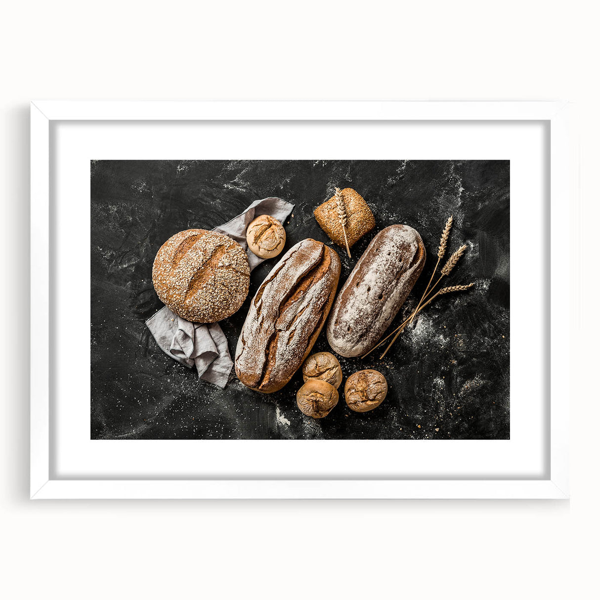 Rustic Artisan Bread - Bakery-Inspired Wall Art for Kitchen