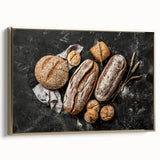 Rustic Artisan Bread - Bakery-Inspired Wall Art for Kitchen