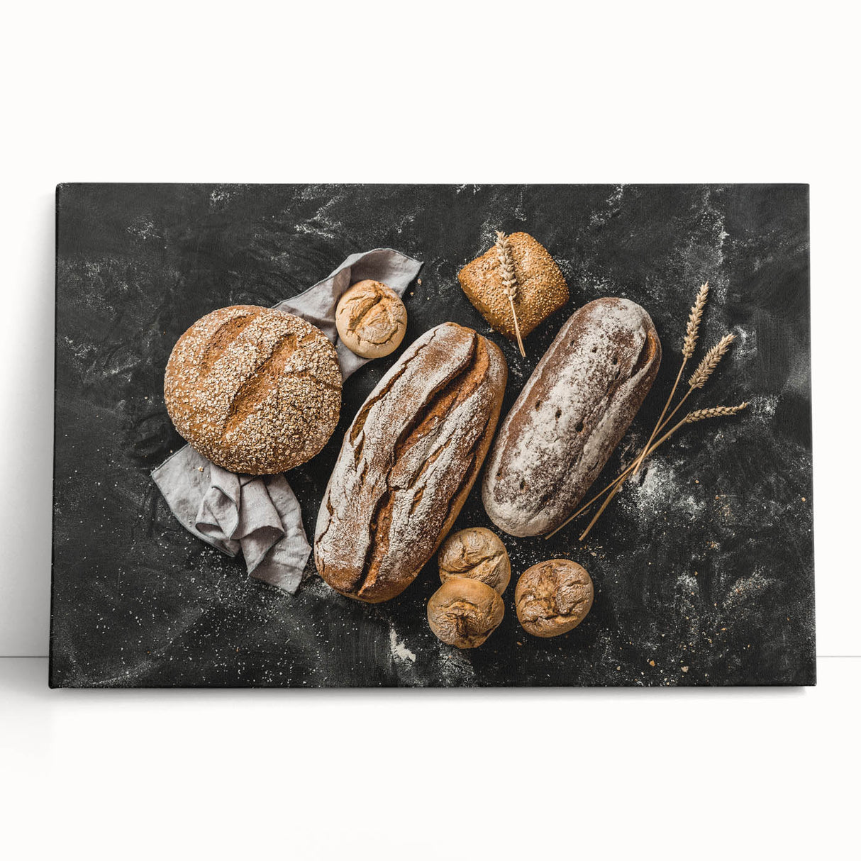 Rustic Artisan Bread - Bakery-Inspired Wall Art for Kitchen
