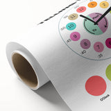 Telling Time Kids Educational Wall Art – Clock Learning Poster