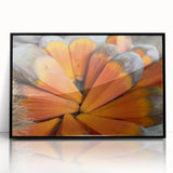 Large abstract wall art depicting the Seychelles landscape in muted earth tones on a framed acrylic.